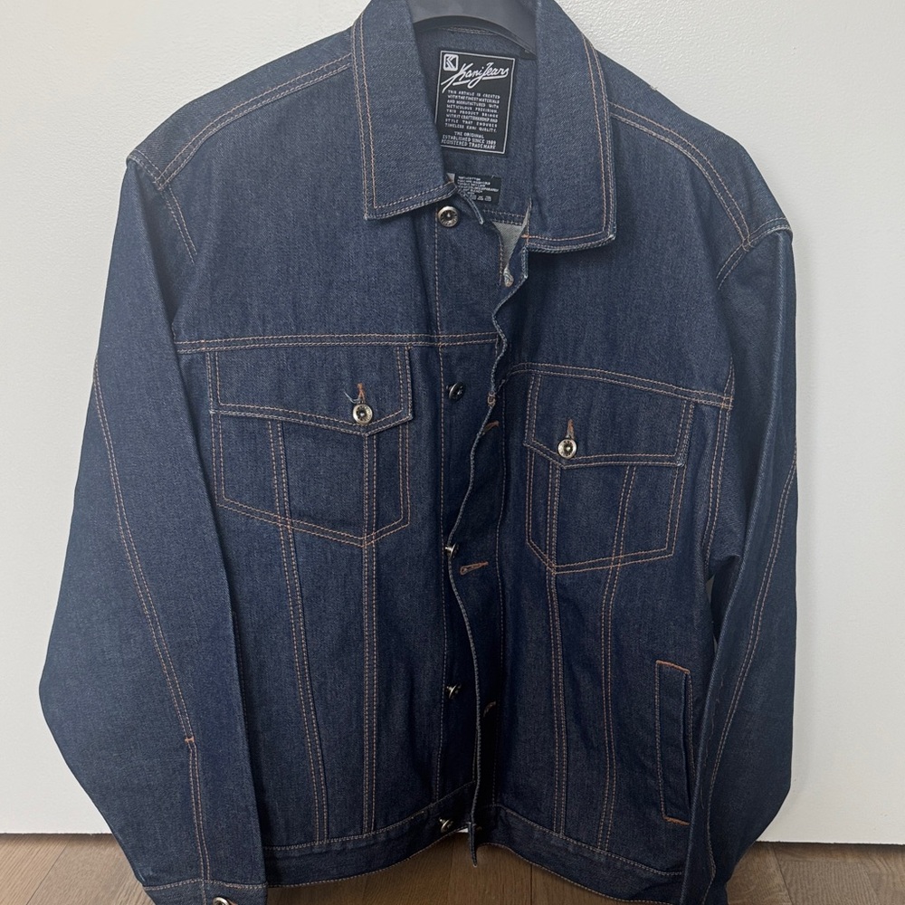 Men's Denim Jacket in Dark Blue